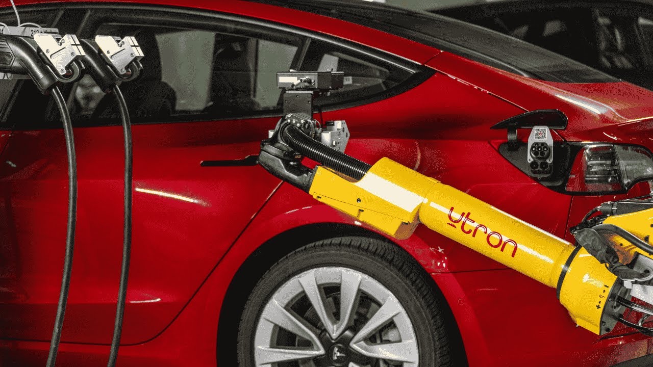Inside Utron’s Robotic Parking Garage with Fully Automated EV Charging