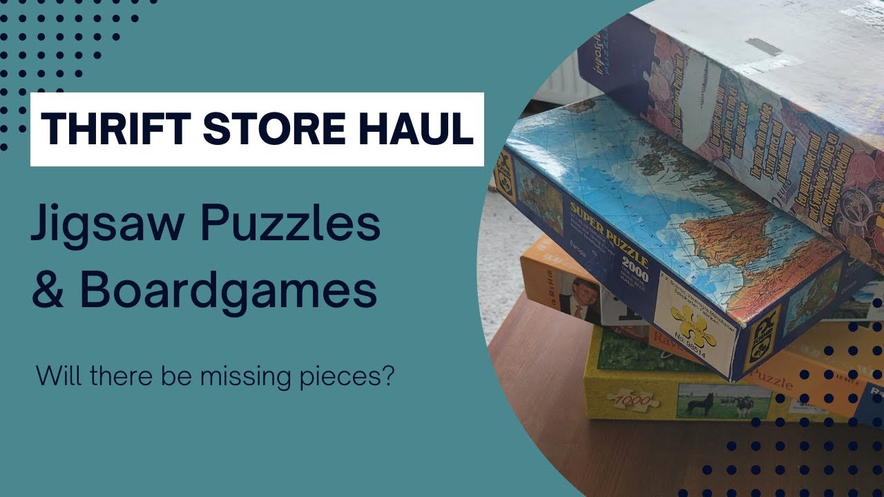 Thrift Store Haul | Jigsaw puzzles & Boardgames