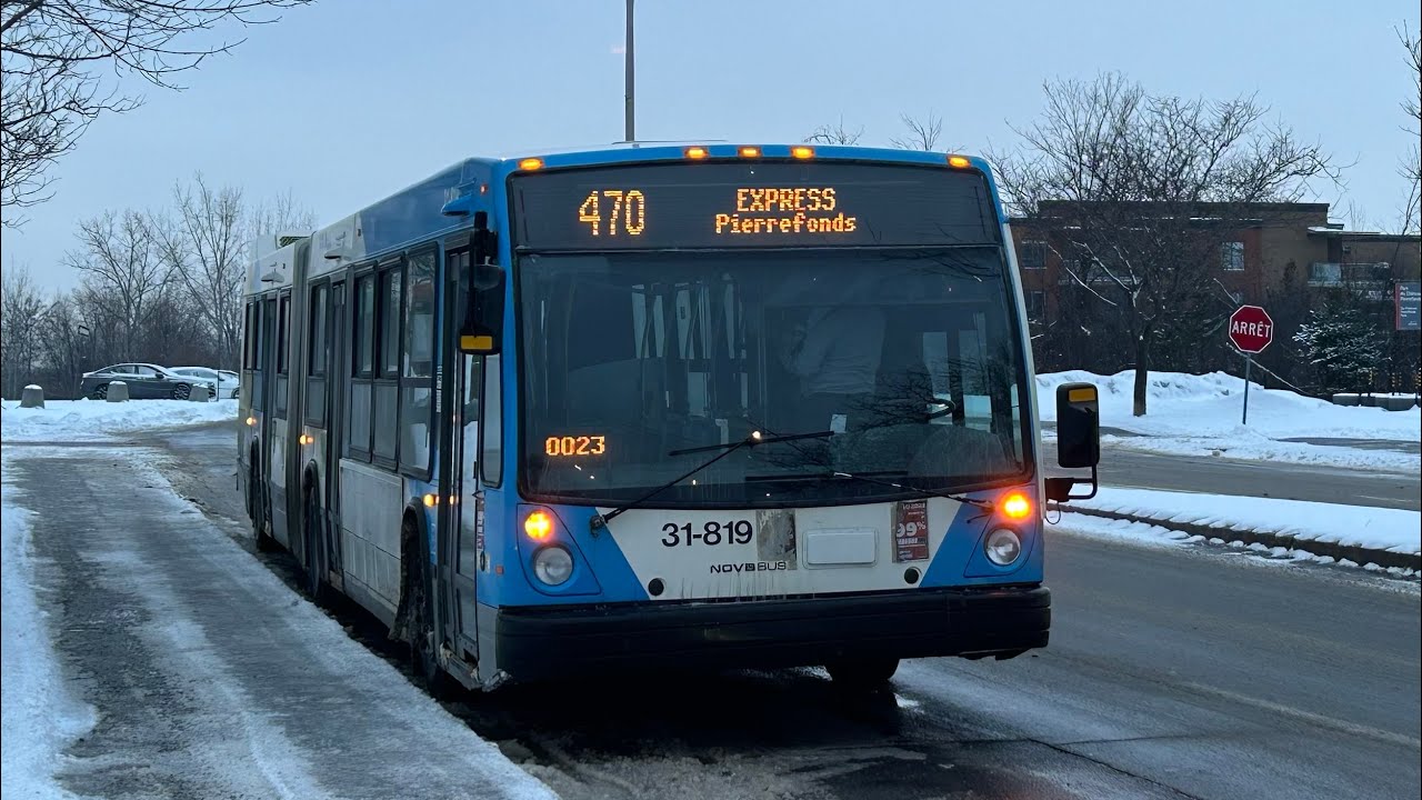 Ride on STM route 470-O Ligne Prolongée (#31-819) ft. @stmbusesandmetro!