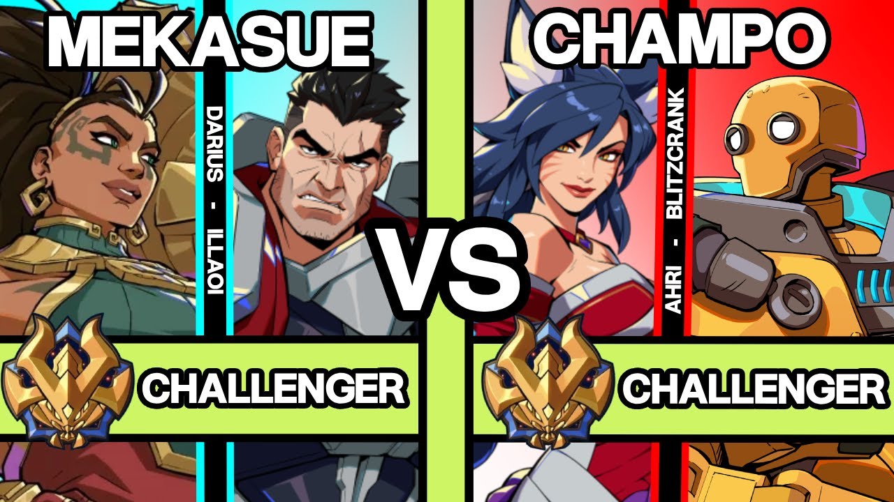 2XKO ▰ MEKASUE (Darius/Illaoi) vs CHAMPO (Ahri/Blitzcrank) ▰ 2XKO Pro Replays