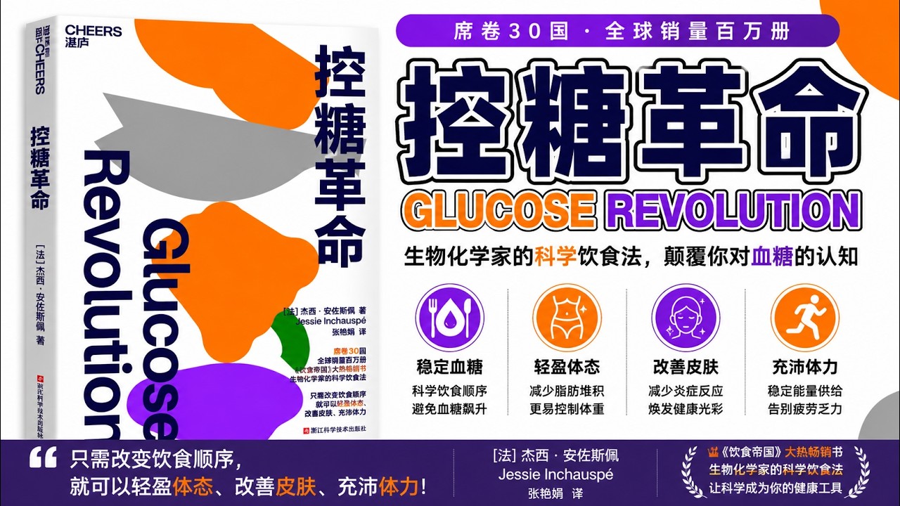《血糖控制术》，就是为所有血糖不稳、代谢失衡的人写的 &ldquo;救命指南&rdquo;！#人生感悟#心灵感悟#治愈系#正能量#读书#亲密关系#爱#audiobooksfree#血糖控制 #讀書