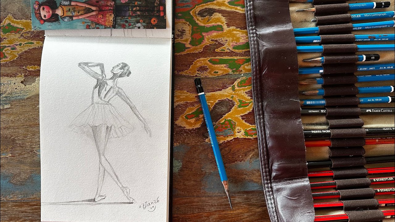 A 10-minute daily sketch| ballet dancer