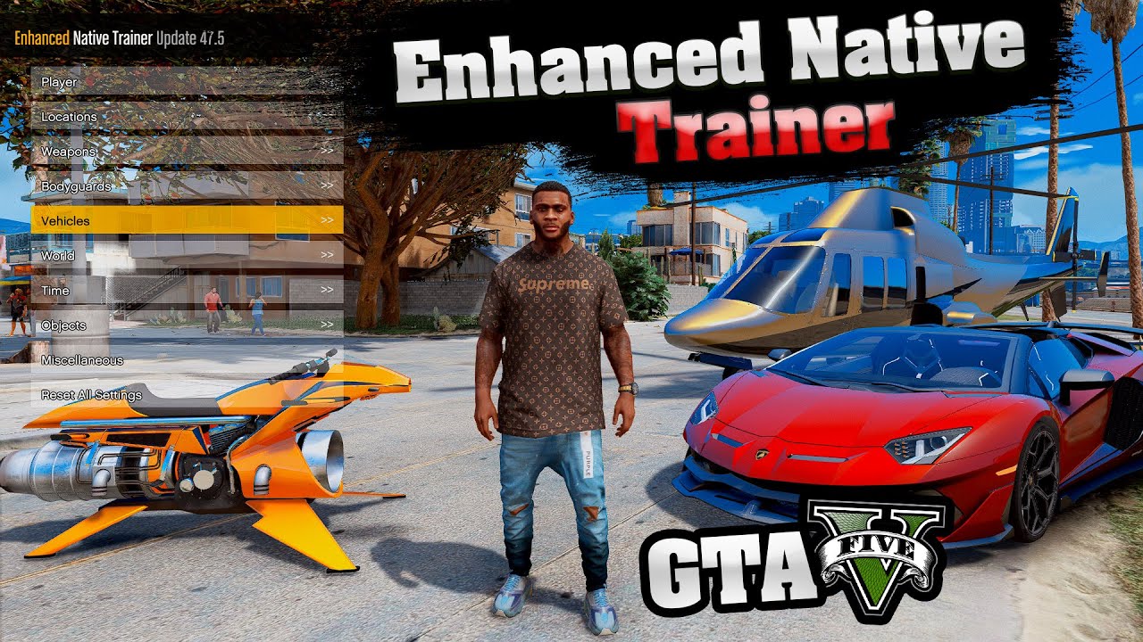 КАК УСТАНОВИТЬ ТРЕЙНЕР Enhanced Native Trainer в GTA 5 (2025)! ОБЗОР ТРЕЙНЕРА в ГТА 5! Как и Menyoo!