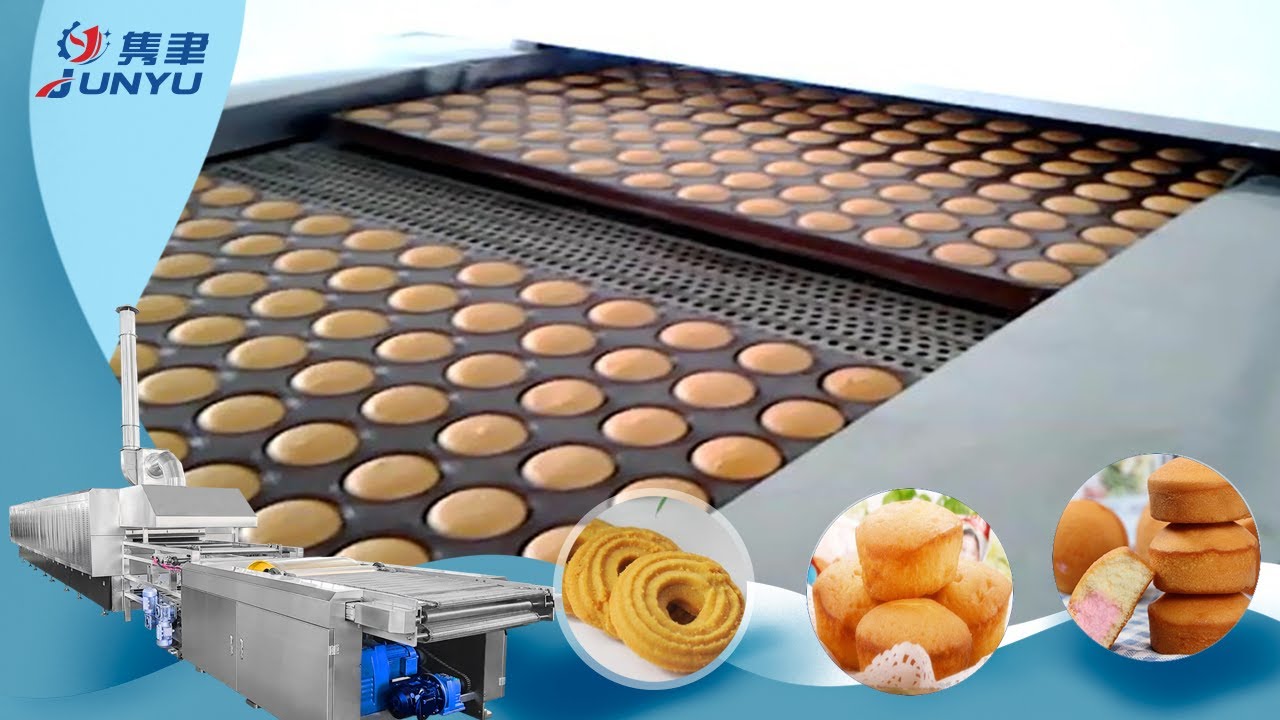 Cup cake making machine Centre filled cupcake muffin cake sponge cake production line
