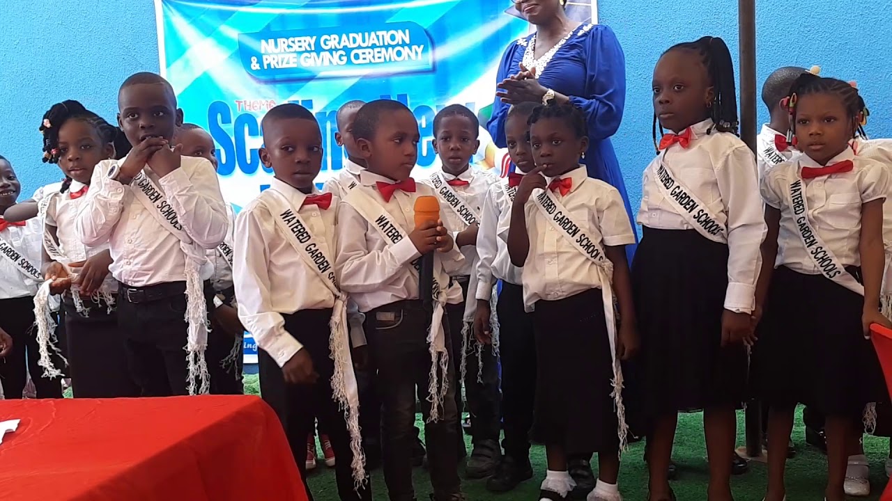 NURSERY 2 GRADUATION & PRIZE GIVING DAY.  SCALING NEW HEIGHTS @ WATERED GARDEN SCHOOLS.