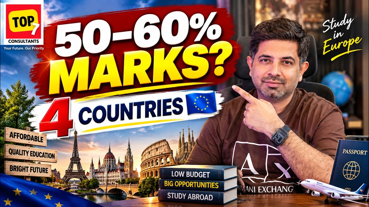 4 European Countries for Average Marks & Low Budget | Study in Europe for Pakistani Students 2027
