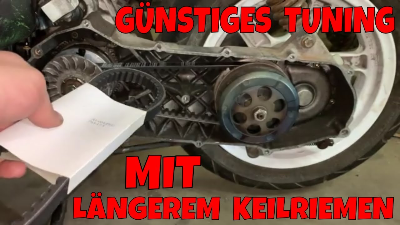 [TUNING] Günstiges Tuning Praxis längerer Riemen für mehr Beschleunigung und Endgeschwindigkeit