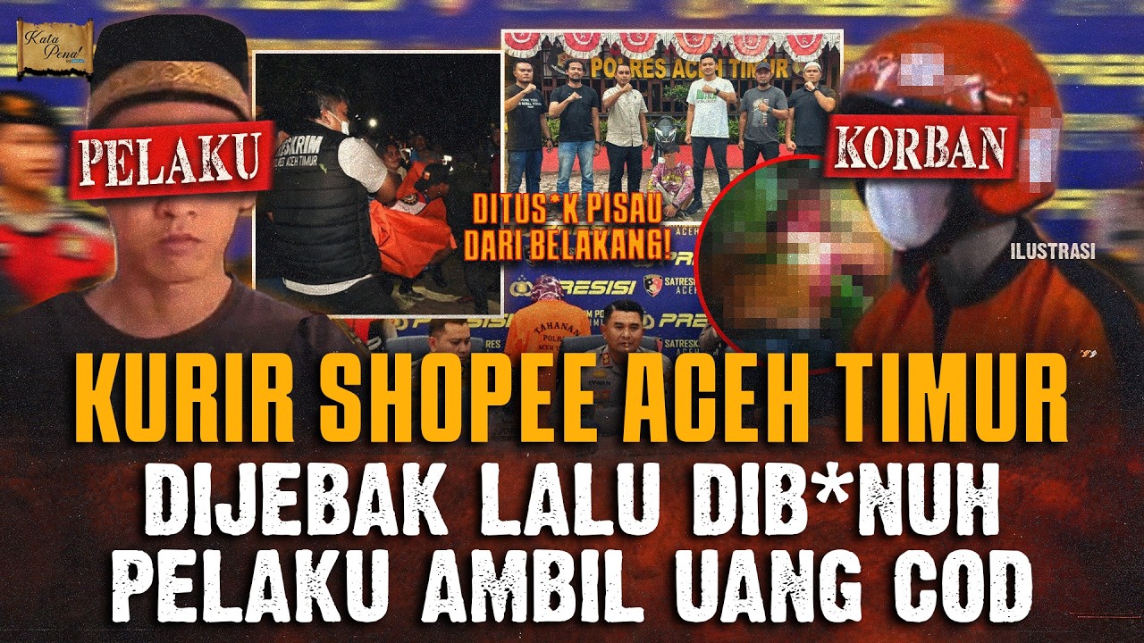 KURIR SHOPEE DIJEBAK & DIB*NUH ! PELAKU RAUP UANG HASIL COD KORBAN !