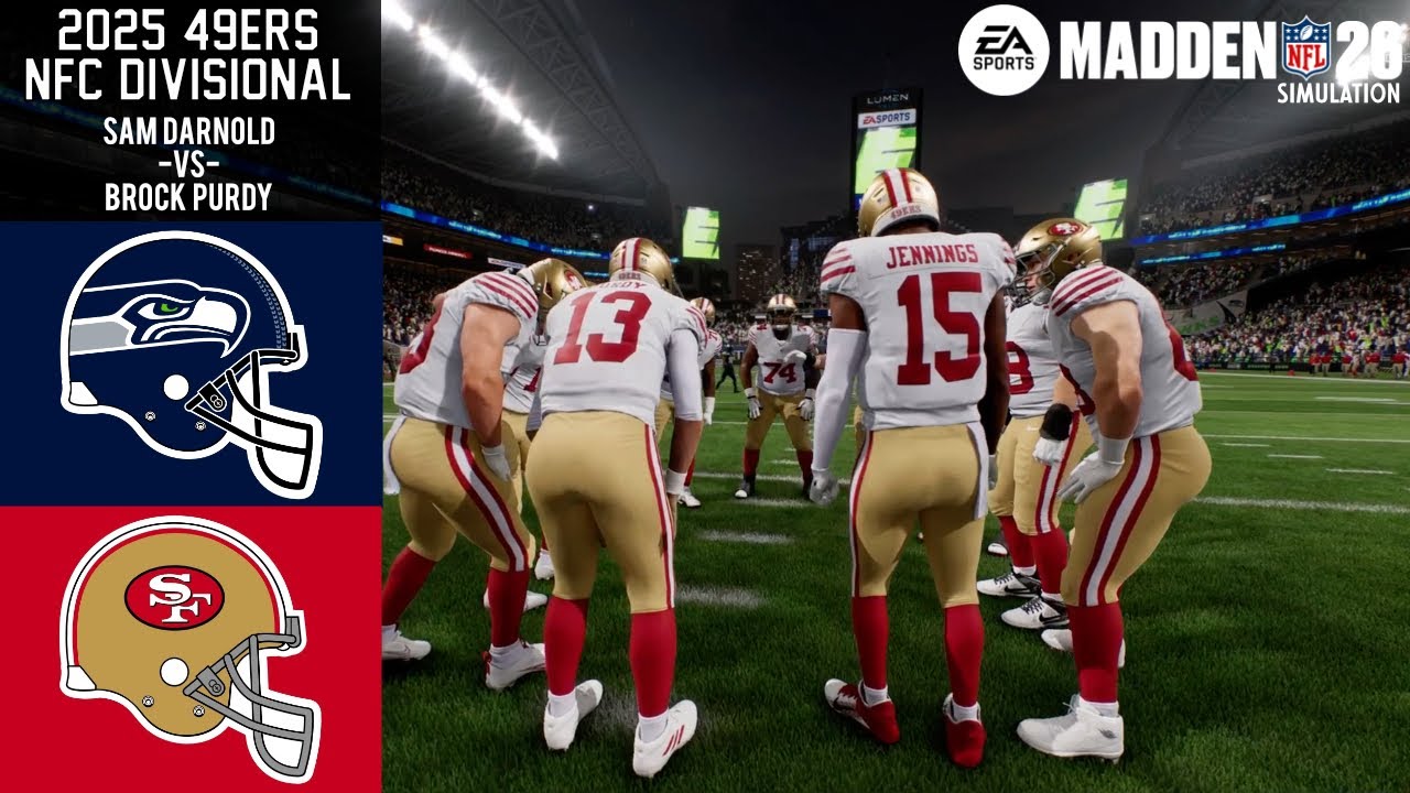 49ers vs Seahawks | NFC Divisional 2025 | Madden NFL 26 simulation