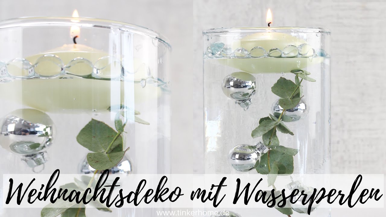 DIY Weihnachtsdeko selber machen: Windlichter mit Wasserperlen - TikTok Trend 2022