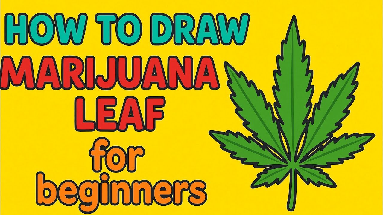 How to Draw MARIJUANA LEAF step by step