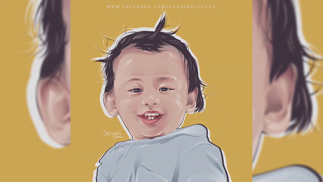 Yellow Boy - Vector/Vexel Art via #Photoshop (Speed Art)