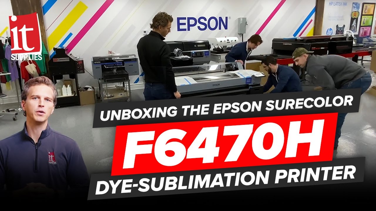Unboxing the EPSON SureColor F6470H Dye Sublimation Printer