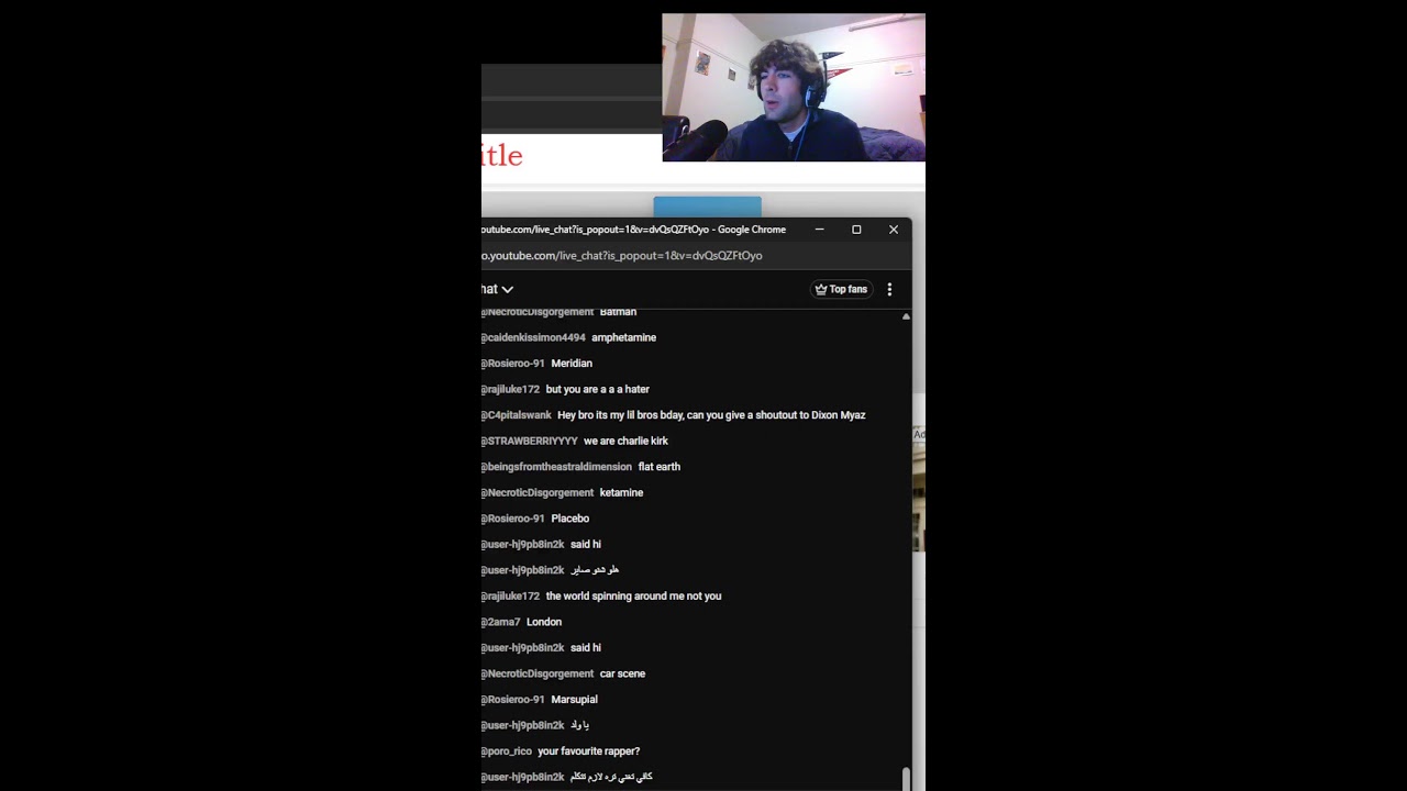 Freestyling Off Your Words In Chat!