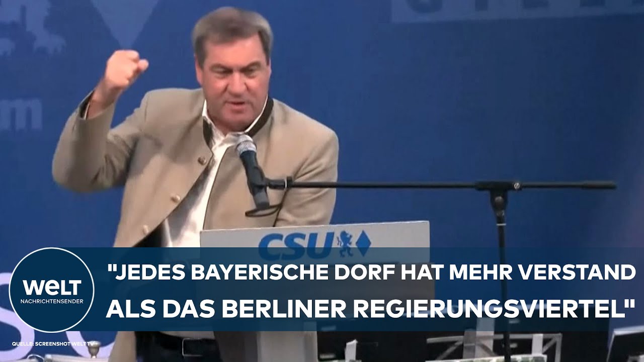 MARKUS SÖDER POLTERT: 