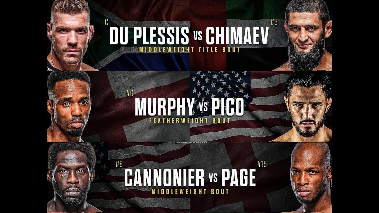 Дрикус Дю Плесси - Хамзат Чимаев . Аарон Пико - Лерон Мёрфи . Джаред Каннонир - Майкл Пэйдж . Разбор