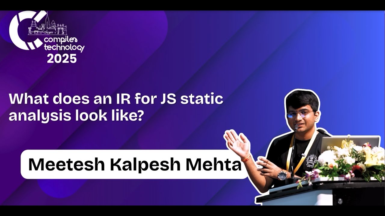 Как выглядит IR-запрос для статического анализа JavaScript? | Митеш Калпеш Мехта | IICT'25
