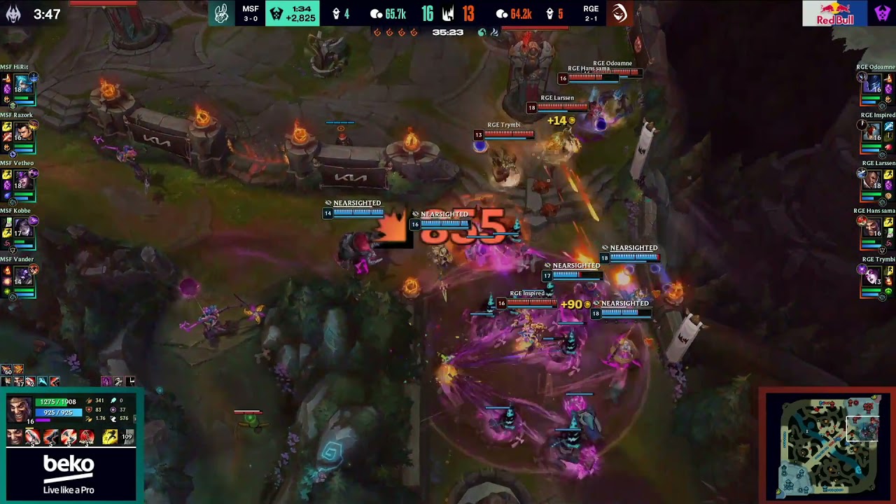 INSPIRED INSANE 5 MAN FIDDLESTICKS ULT - RGE VS MSF