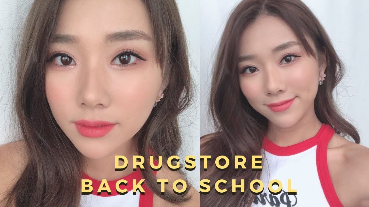 DRUGSTORE BACK TO SCHOOL MAKE UP LOOK | MONGABONG