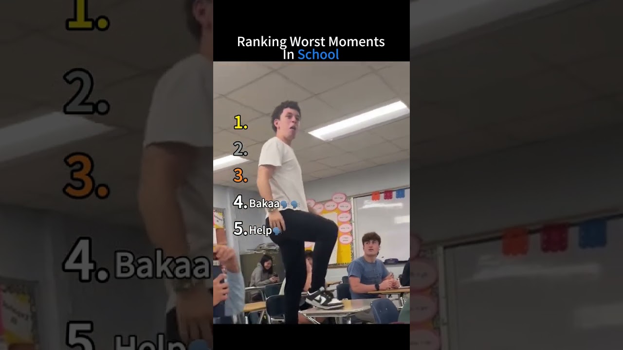 Ranking The Worst Moments In School