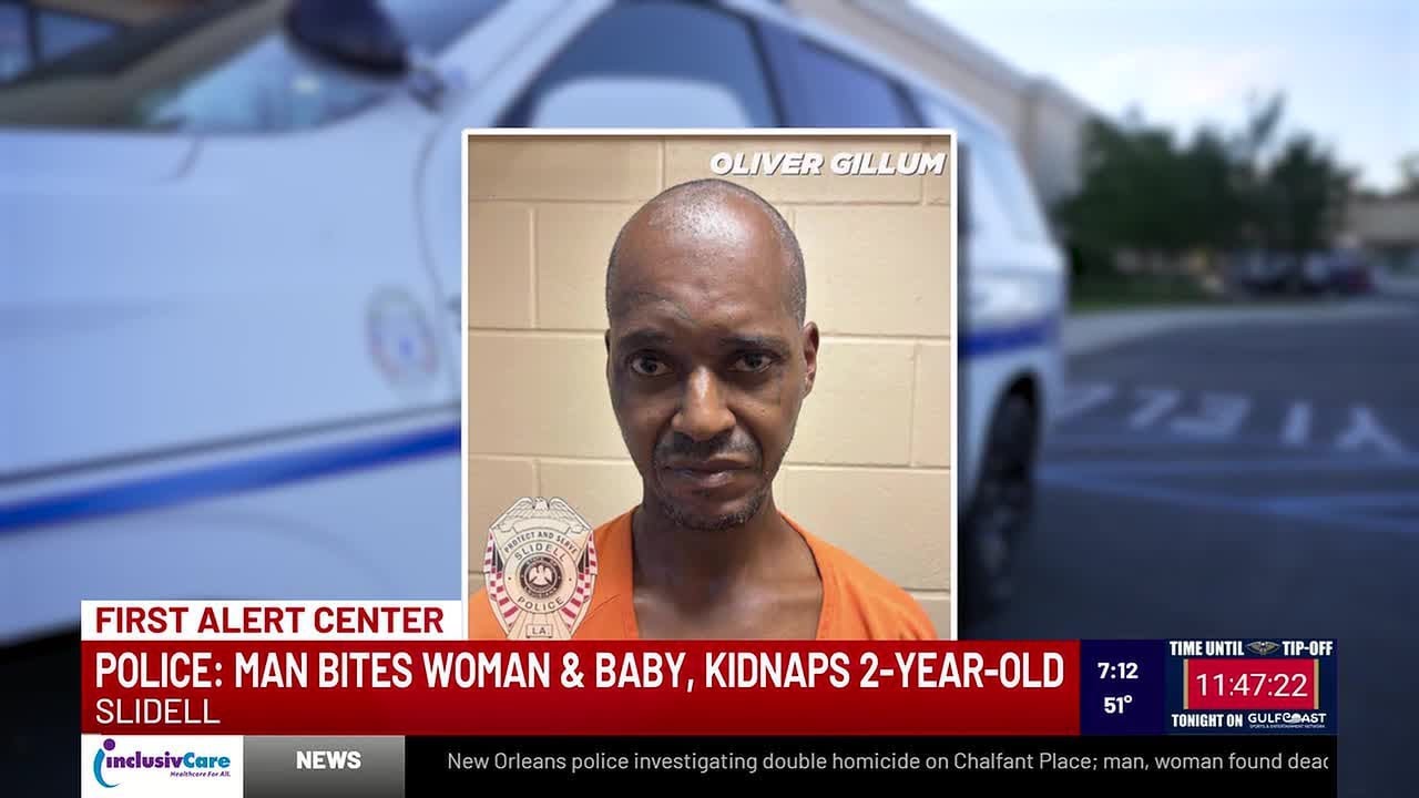 Police: Man bites woman, baby; kidnaps 2-year-old