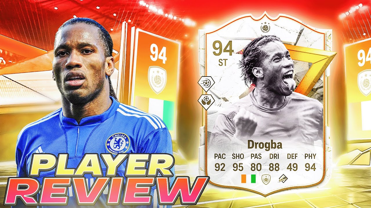 👁️94 GOLAZO ICON DROGBA PLAYER REVIEW - EA FC 24 ULTIMATE TEAM