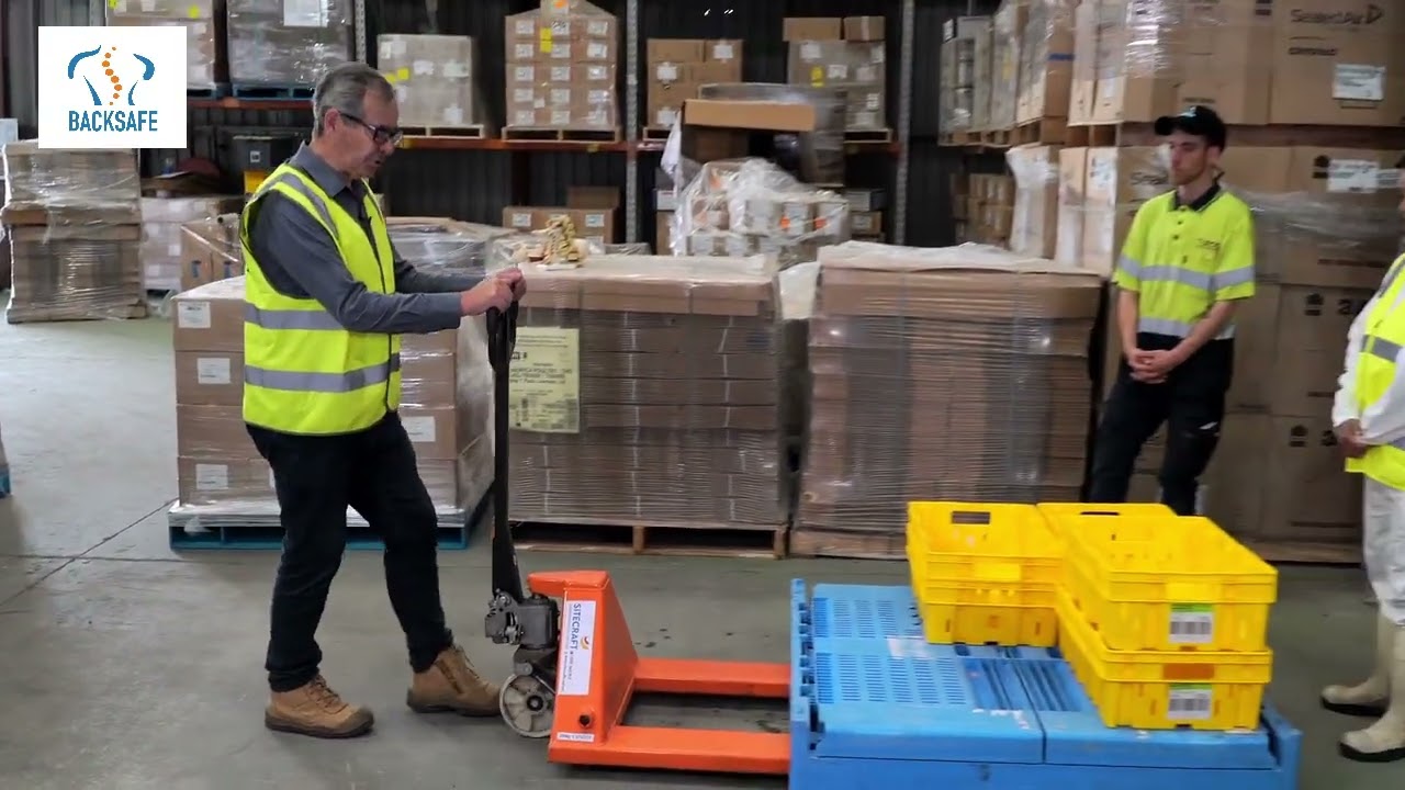 How to safely use a pallet jack