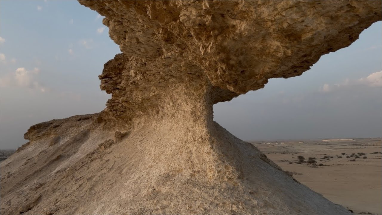 Driving to Zekreet Fort Ruins & Rock Formation