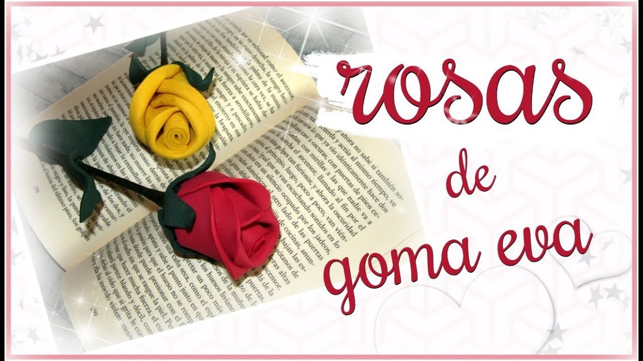 ROSAS SENCILLAS DE GOMA EVA PARA SAN VALENTÍN | paso a paso