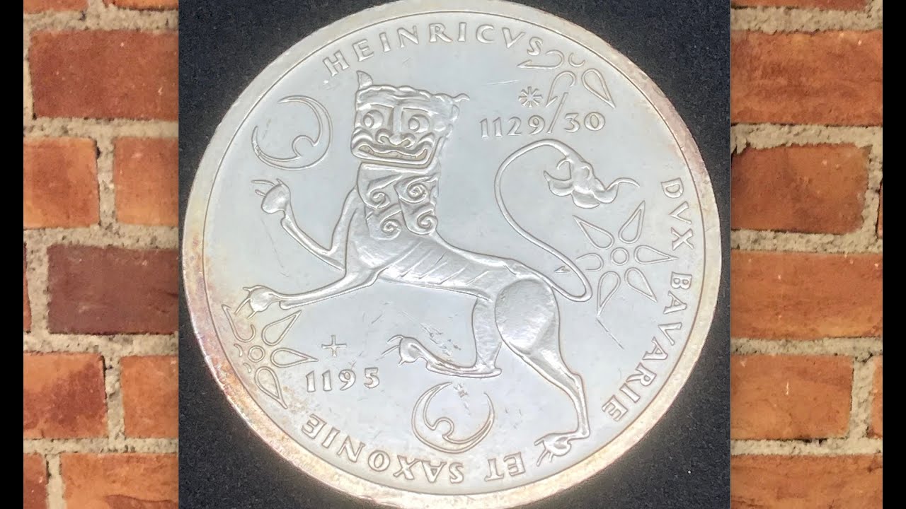 #10 DM M&uuml;nze &bdquo;Heinrich der L&ouml;we&ldquo;1995 - 800 летие со дня смерти Генриха Льва