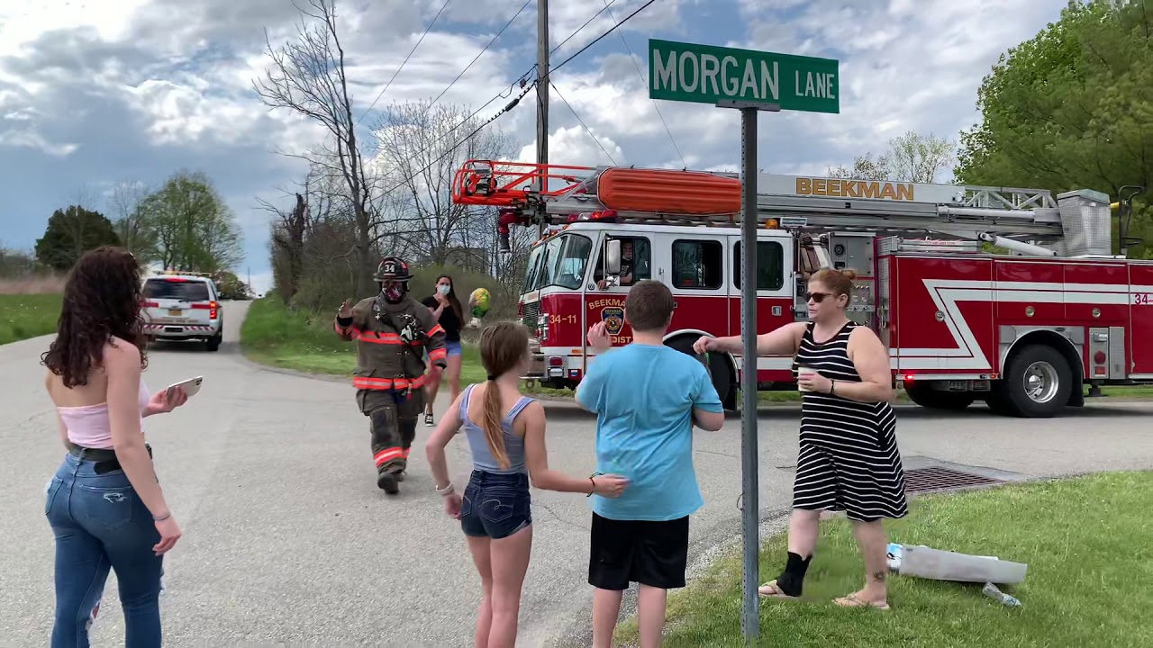 Markies 11th Birthday Fire department Parade