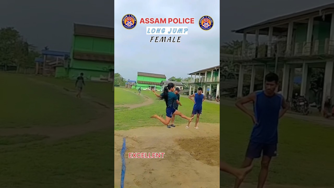 ASSAM POLICE / Female Long jump Excellent #viral #shorts #trending #assampolice