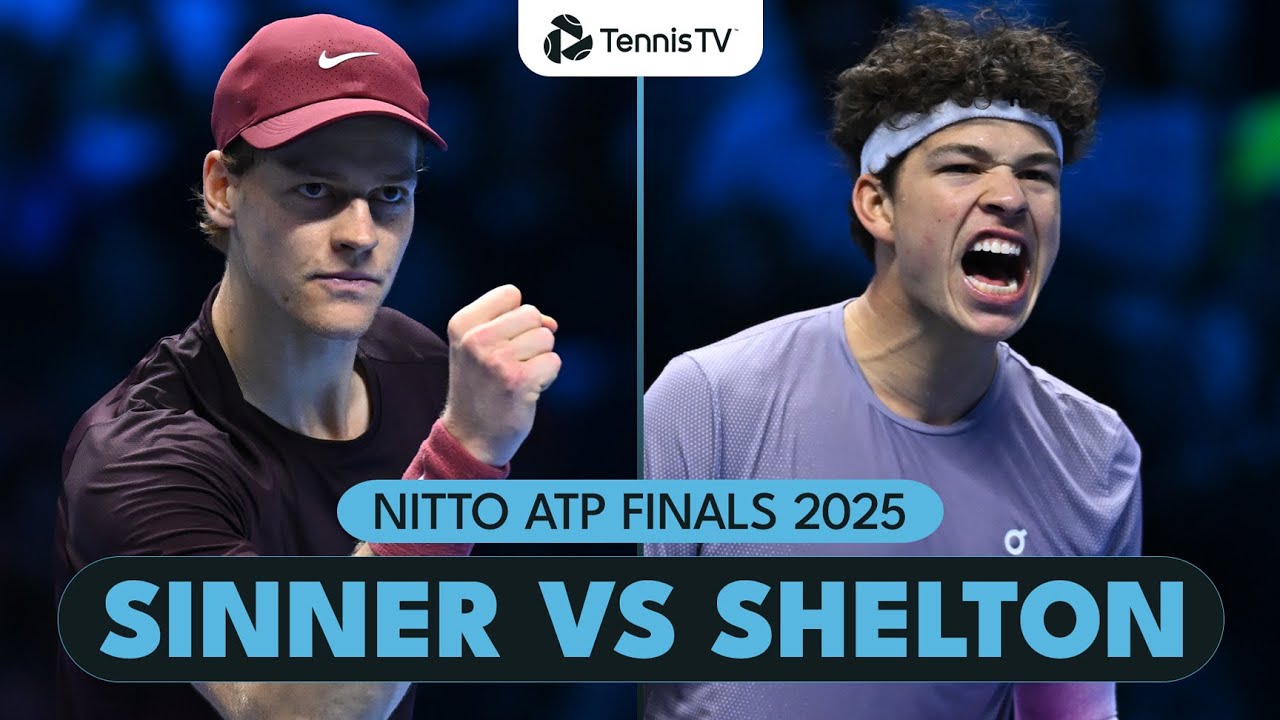 Jannik Sinner vs Ben Shelton Match Highlights | Nitto ATP Finals 2025