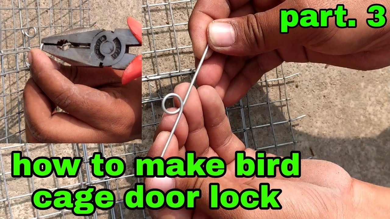 how to make bird cage door lock | cage door lock kaisa banai | bird cage door lock making tutorial.