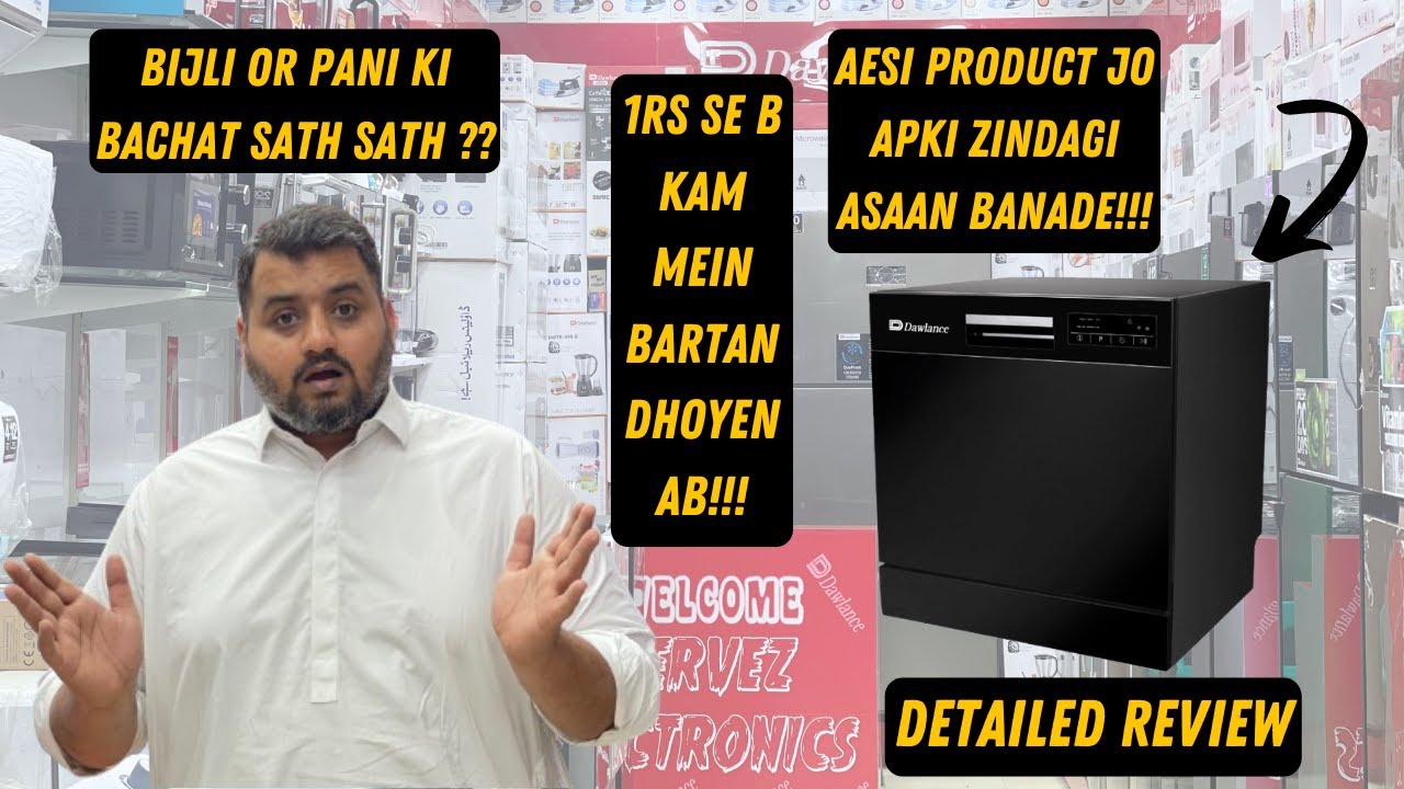 DAWLANCE COUNTER TOP DISHWASHER || DETAILED REVIEW 2024