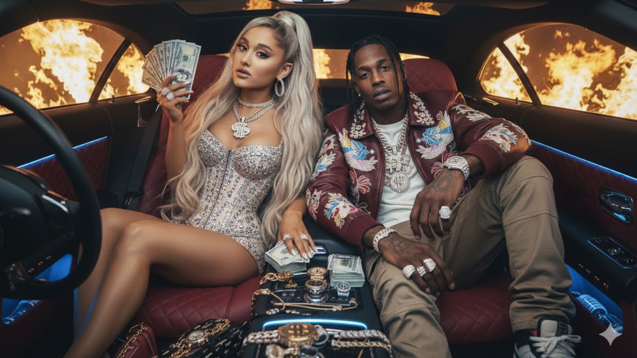 AURORA DRIVE Ariana Grande,Travis Scott (ft. Tyga, Drake) | (Official Lyrics Video)