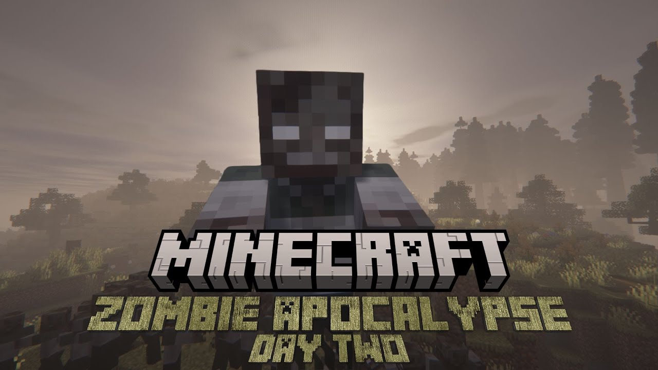 Attempting to Survive the Ultimate Minecraft Zombie Apocalypse | Day Two