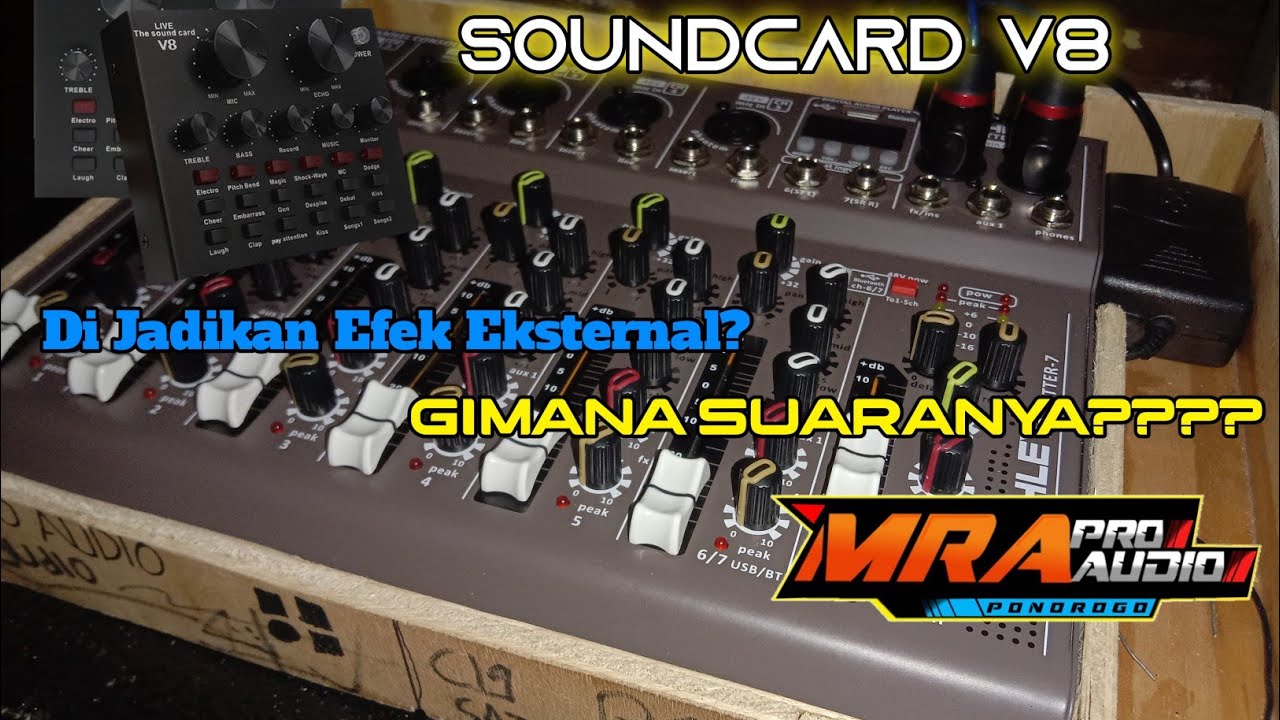 ||CARA INSTALASI SOUNDCARD V8||UNTUK EFX VOKAL EKSTERNAL||