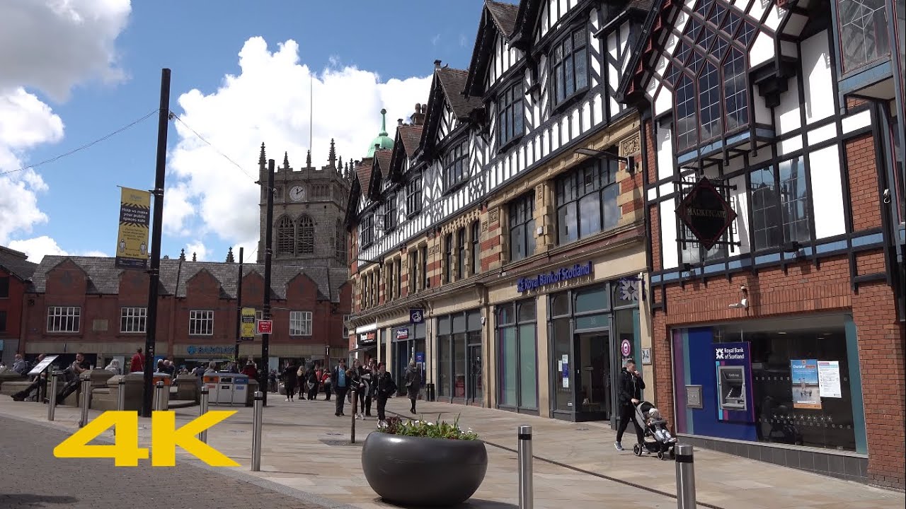 Wigan Walk: Town Centre【4K】