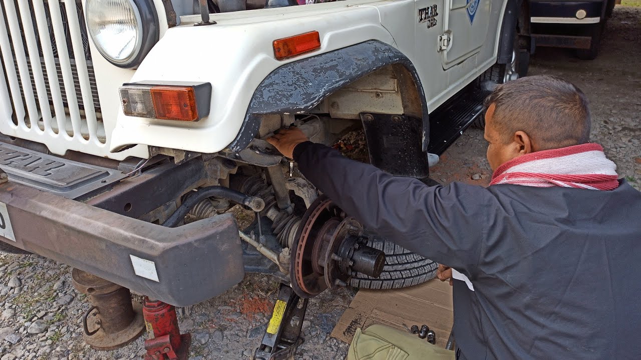 Mahindra Thar upper lower bolt joint change ,&full suspensation||