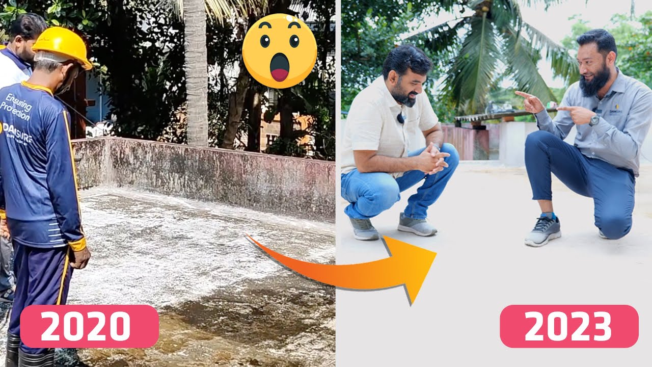 മൂന്നുവർഷം മുമ്പ് വീട്ടിൽ ചെയ്ത വാട്ടർ പ്രൂഫിങ് ഇപ്പോഴത്തെ അവസ്ഥ | water proofing treatment on home