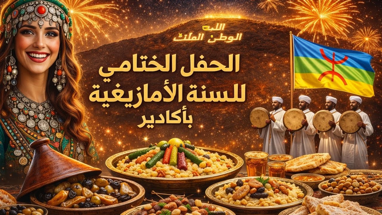 جولة مشيا بوسط أكادير و حضور اختتام فعاليات احتفال رأس السنة الامازيغية.