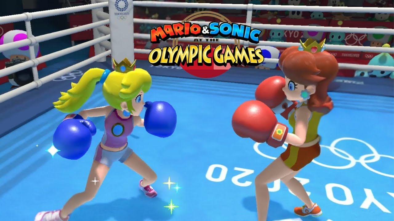 Boxing Hard Gameplay Mario & Sonic At The Olympic Games Tokyo 2020 Peach & Mario DK Vector Sonic