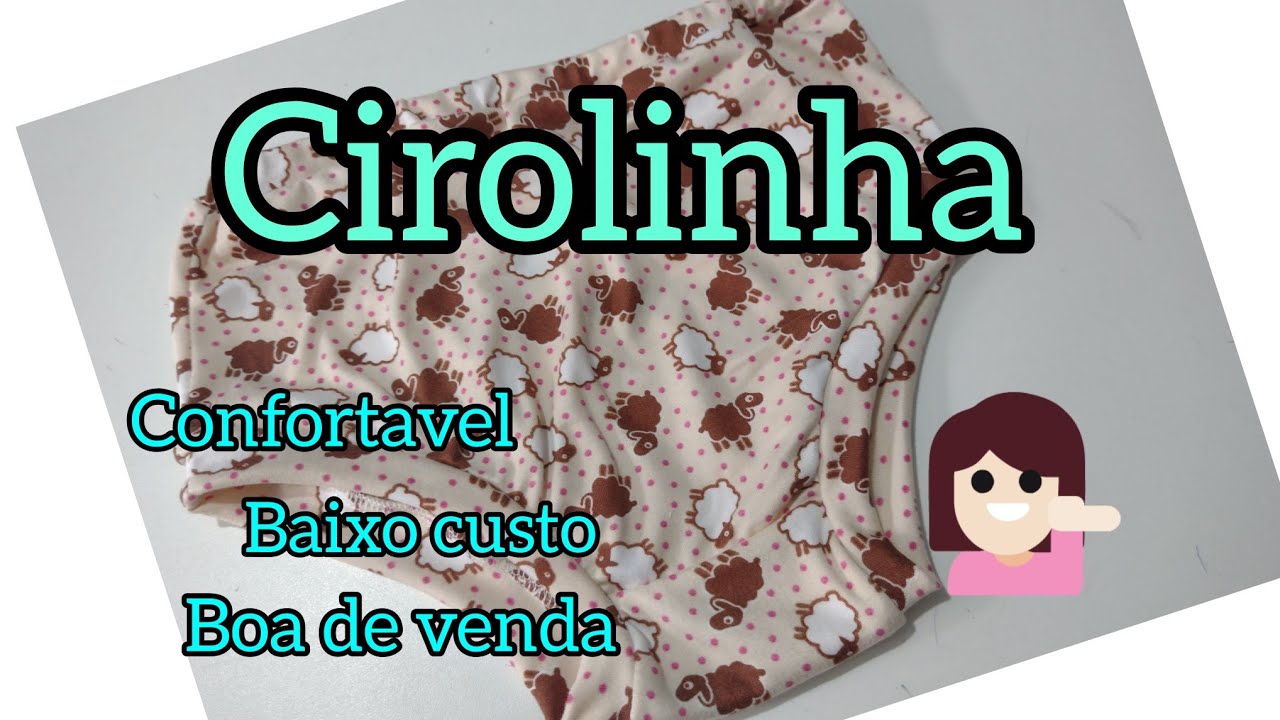 EPS 07 Aprenda a fazer cirolinha sem elástico e só na overloque 🩲🩲