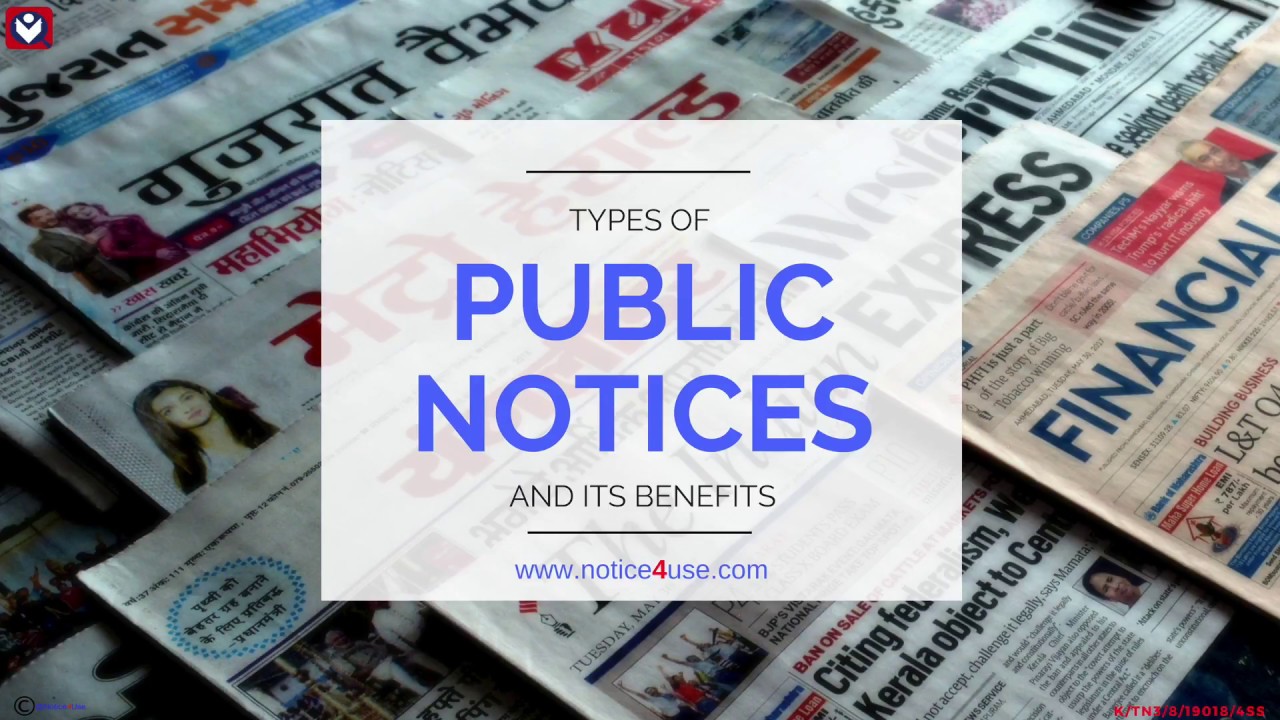Types of Property Public Notices - Part 2
