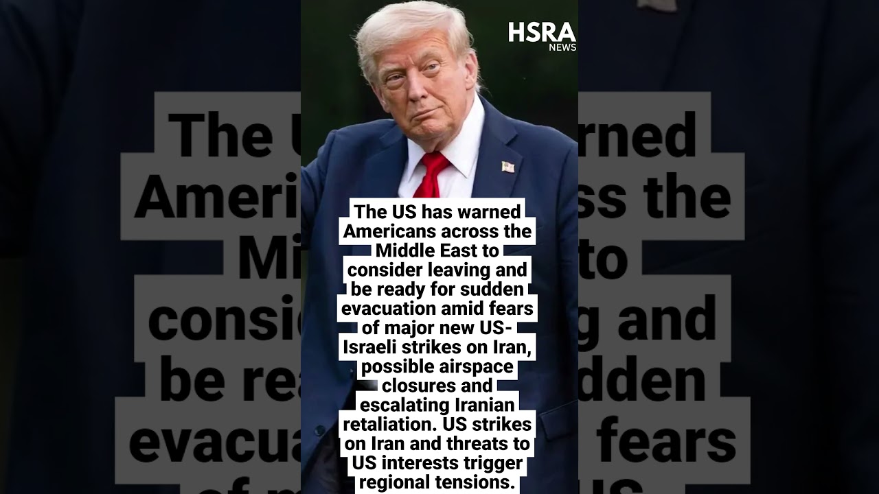 US Warns Americans to Leave Middle East as Trump Signals New Iran Strikes #shorts #breakingnews