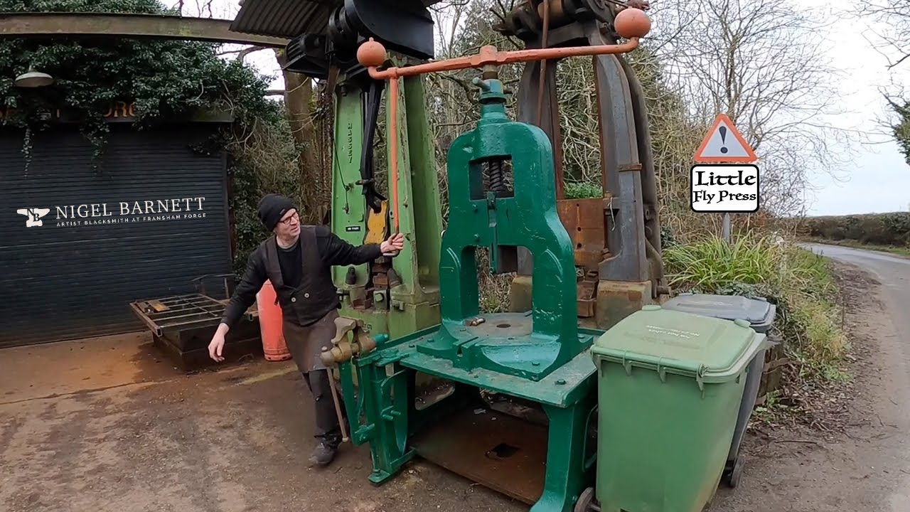 Anvil Mount Fly Press #flypress #blacksmith #forge