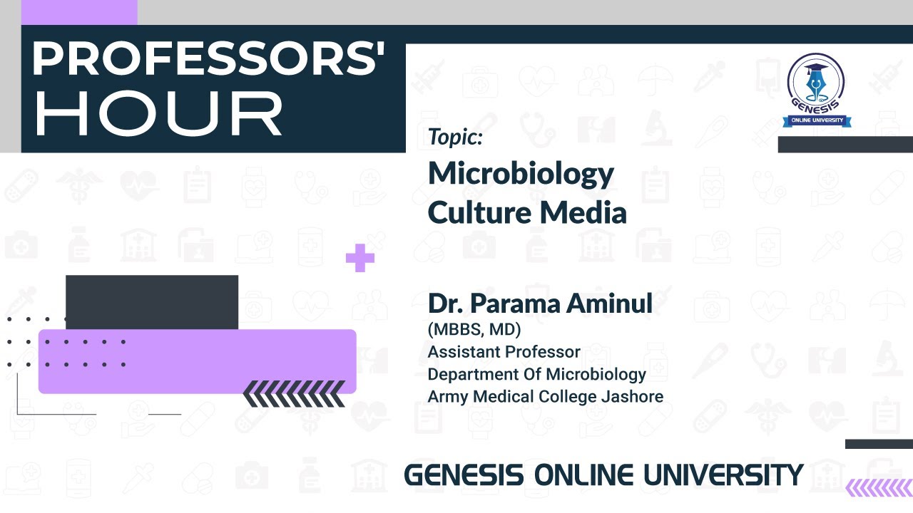 Culture Media | Microbiology | Dr. Parama Aminul