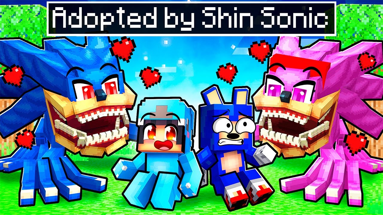 Adopted by a SHIN SONIC FAMILY in Minecraft!