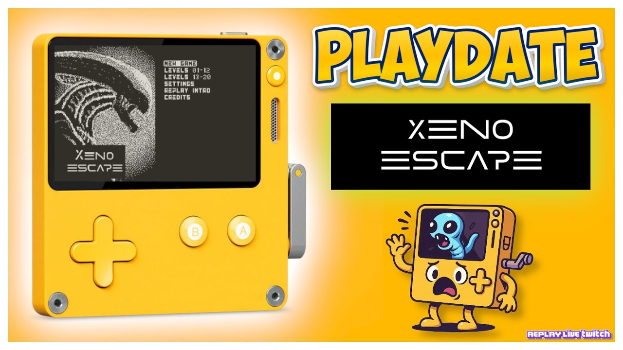 Xeno Escape : sur Playdate, personne ne vous entendra crier 👽😱🟨